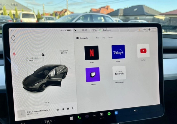 Tesla Model 3 cena 144894 przebieg: 65000, rok produkcji 2020 z Płock małe 301